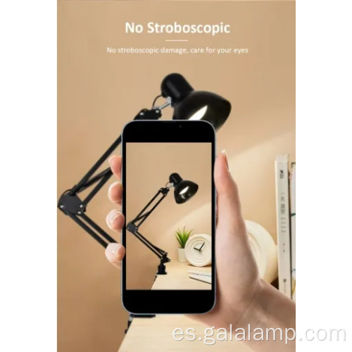 Lámpara de escritorio de aprendizaje con brazo oscilante ajustable